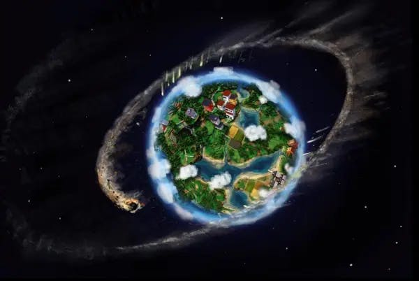Bilde som viser en frodig og grønn jordklode sett fra verdensrommet