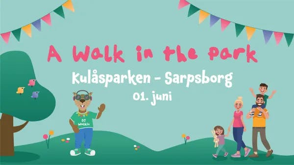 A walk in the park, Sarpsborg. Illustrasjon